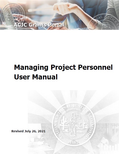Project Personnel User Manual